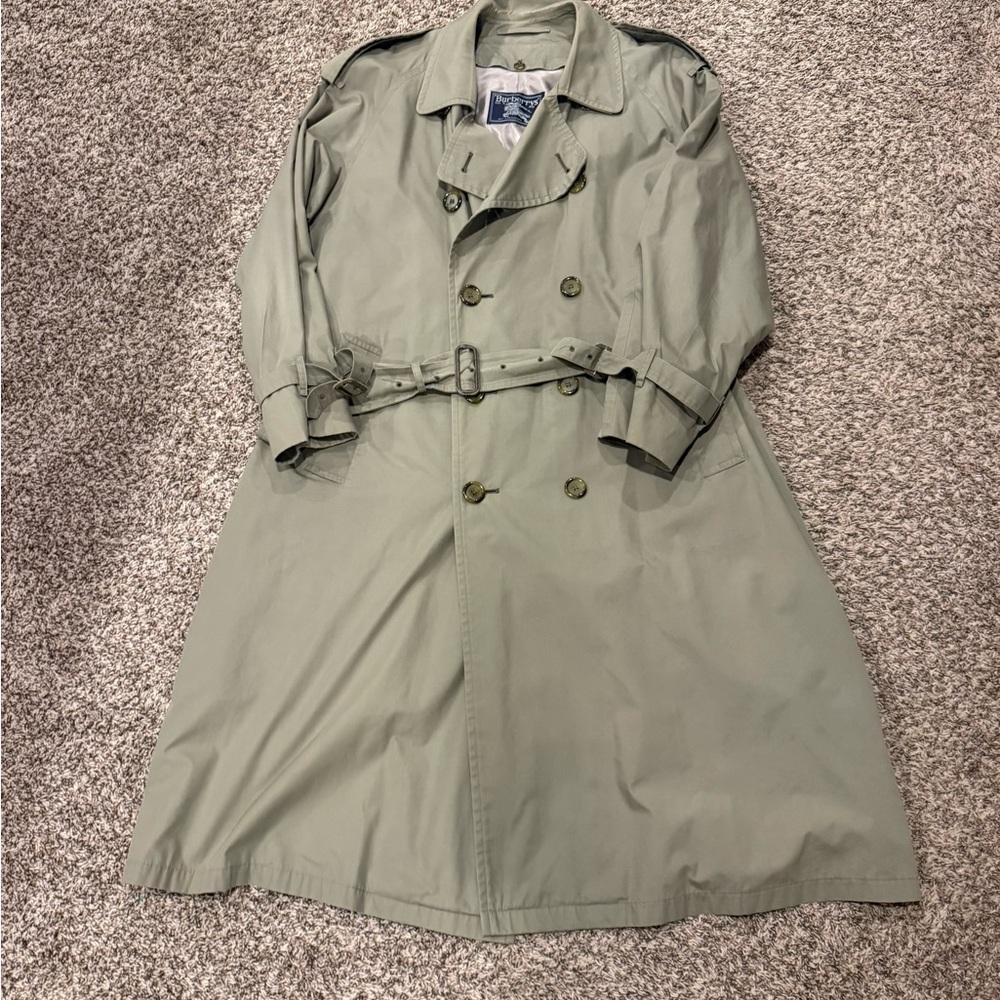 Vintage Burberrys’ (original spelling)  Men's Classic Olive Trench Coat